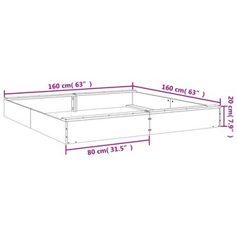 Zandbak met bankjes vierkant massief grenenhout 9