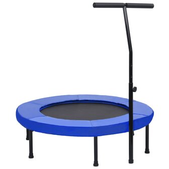 Fitnesstrampoline met handgreep en veiligheidsmat 102 cm 1