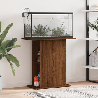 Aquariumstandaard 75x36x72,5 cm bewerkt hout bruin eikenkleur 1