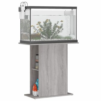 Aquariumstandaard 75x36x72,5 cm bewerkt hout grijs sonoma 3