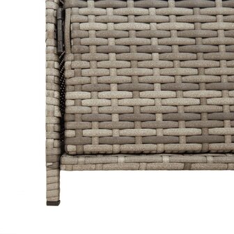 Tuinkast 83x45x76 cm poly rattan grijs 10