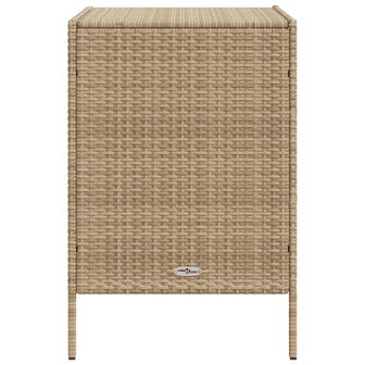 Tuinkast 55x59x80 cm poly rattan beige 8