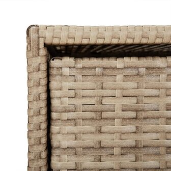 Tuinkast 55x59x80 cm poly rattan beige 11