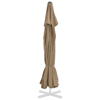 Vervangingsdoek voor parasol 500 cm taupe 3