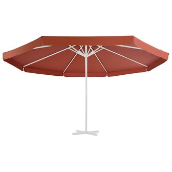 Vervangingsdoek voor parasol 500 cm terracottakleurig 2