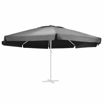 Vervangingsdoek voor parasol 600 cm antracietkleurig 1