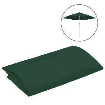 Vervangingsdoek voor parasol 300 cm groen 2