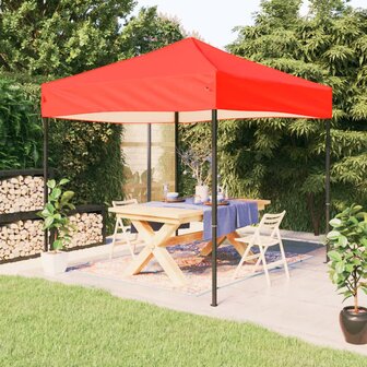 Partytent inklapbaar 3x3 m rood 1