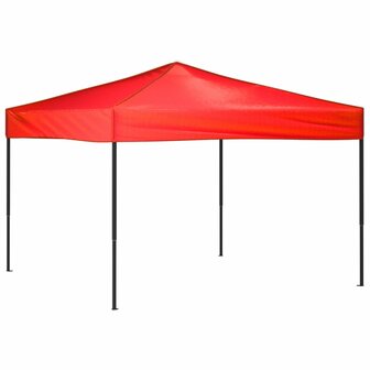 Partytent inklapbaar 3x3 m rood 2