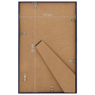 Fotolijsten 3 st voor tafel 13x18 cm MDF blauw 8