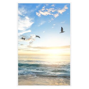 Fotolijsten 5 st voor wand of tafel 13x18 cm MDF wit 3