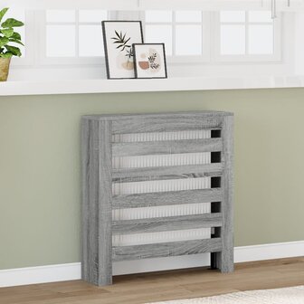 Radiatorombouw 78x20x82 cm bewerkt hout grijs sonoma eikenkleur 1