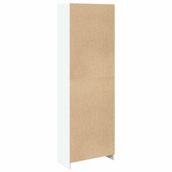 Boekenkast 57x28,5x174 cm bewerkt hout wit 6