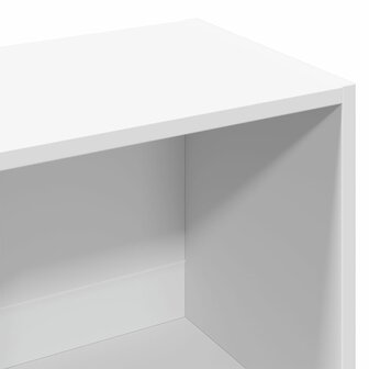 Boekenkast 57x28,5x174 cm bewerkt hout wit 7