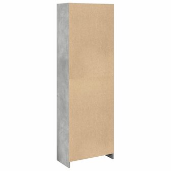 Boekenkast 57x28,5x174 cm bewerkt hout betongrijs 6