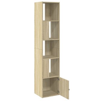 Boekenkast 40x36x189 cm bewerkt hout sonoma eikenkleurig 6