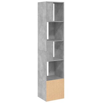 Boekenkast 40x36x189 cm bewerkt hout betongrijs 5