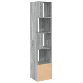 Boekenkast 40x36x189 cm bewerkt hout grijs sonoma eikenkleurig 5