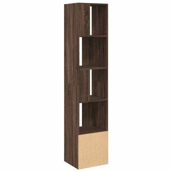 Boekenkast 40x36x189 cm bewerkt hout bruin eikenkleurig 5