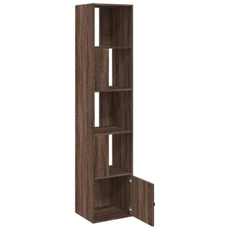 Boekenkast 40x36x189 cm bewerkt hout bruin eikenkleurig 6