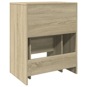 Kaptafel met krukje 60x40x113,5 cm sonoma eikenkleurig 7