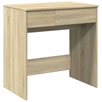 Kaptafel met spiegel 73x46,5x120 cm sonoma eikenkleurig 2