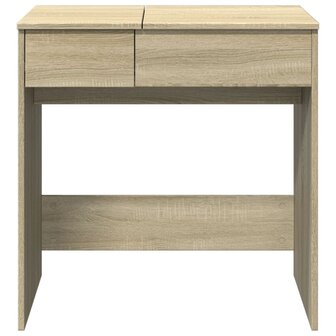 Kaptafel met spiegel 73x46,5x120 cm sonoma eikenkleurig 5