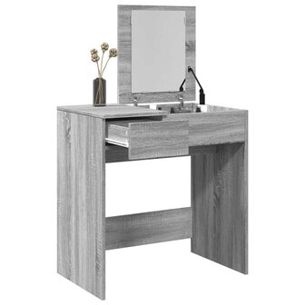 Kaptafel met spiegel 73x46,5x120 cm grijs sonoma 1