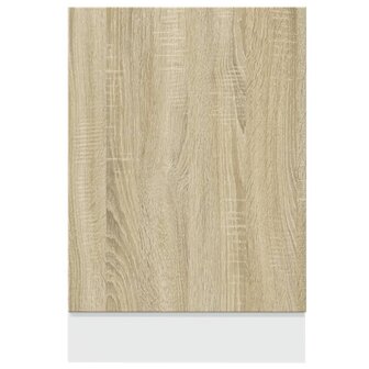 Frontpaneel vaatwasser 45x3x67 cm bewerkt hout sonoma eiken 4