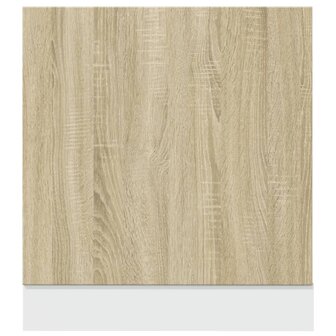 Frontpaneel vaatwasser 60x3x67 cm bewerkt hout sonoma eiken 4