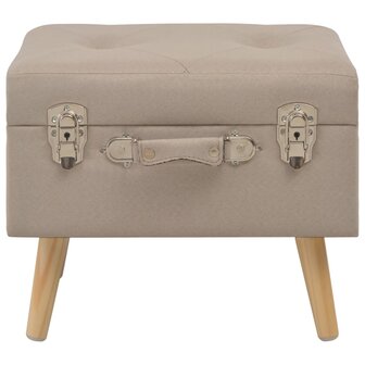 Opbergkruk 40 cm stof beige 2