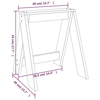 Krukken 2 st 40x40x45 cm massief grenenhout honingbruin 9