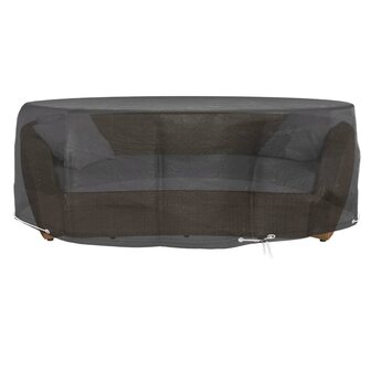 Tuinmeubelhoezen voor loungebed 2 st 10 oogjes rond &Oslash;236x67 cm 2