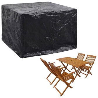 Tuinmeubelhoezen 2 st 8 ogen 122x112x98 cm 2