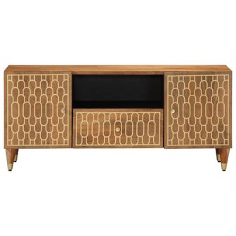 Tv-meubel 105x33x46cm massief mangohout 2