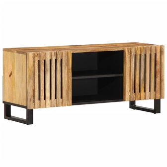 Tv-meubel 105x34x46 cm massief ruw mangohout 1