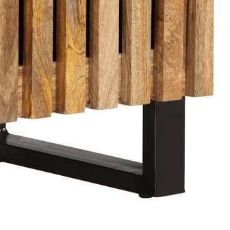 Tv-meubel 105x34x46 cm massief ruw mangohout 8