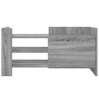 Tv-meubel 80x35x40 cm bewerkt hout grijs sonoma eikenkleurig 4