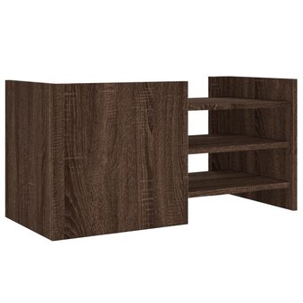 Tv-meubel 80x35x40 cm bewerkt hout bruin eikenkleurig 6