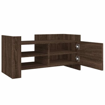 Tv-meubel 80x35x40 cm bewerkt hout bruin eikenkleurig 8