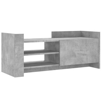 Tv-meubel 100x35x40 cm bewerkt hout betongrijs 2