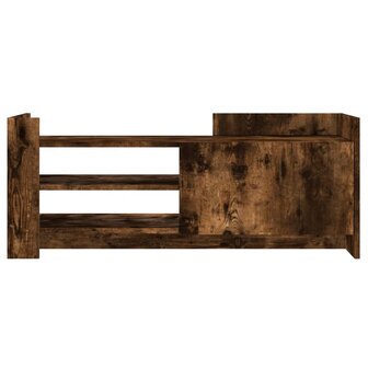 Tv-meubel 100x35x40 cm bewerkt hout gerookt eikenkleurig 4