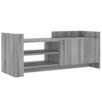 Tv-meubel 100x35x40 cm bewerkt hout grijs sonoma eikenkleurig 2