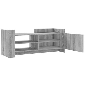 Tv-meubel 100x35x40 cm bewerkt hout grijs sonoma eikenkleurig 8