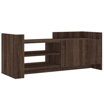 Tv-meubel 100x35x40 cm bewerkt hout bruin eikenkleur 2