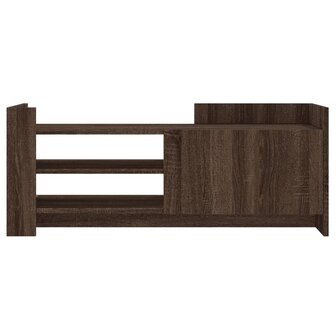 Tv-meubel 100x35x40 cm bewerkt hout bruin eikenkleur 4