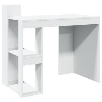 Bureau 103,5x56,5x94 cm bewerkt hout wit 2