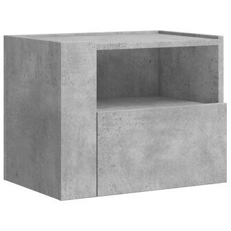 Nachtkastjes 2 st wandgemonteerd 45x30x35 cm betongrijs 5