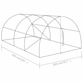 Kas 6,86 m&sup2; 3,43x2x2 m 12