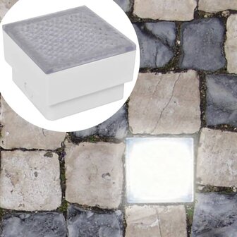 Grondspots 12 st LED 100x100x68 mm 1